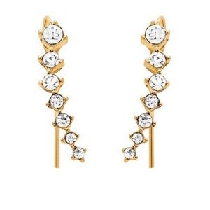 Sterling Forever 14k GP Over SS Ear Crawlers NWOT